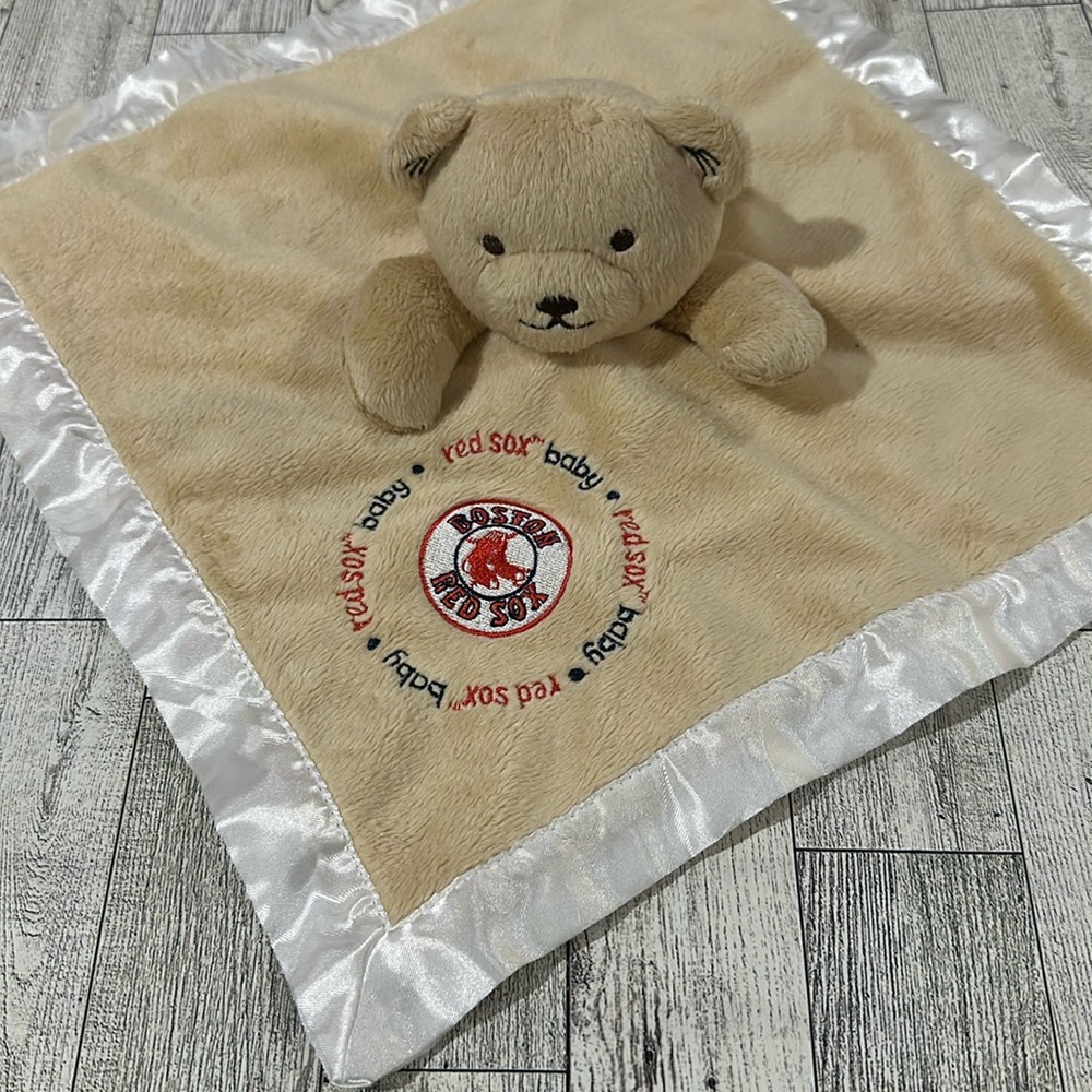 Boston Red Sox baby teddy bear blanket